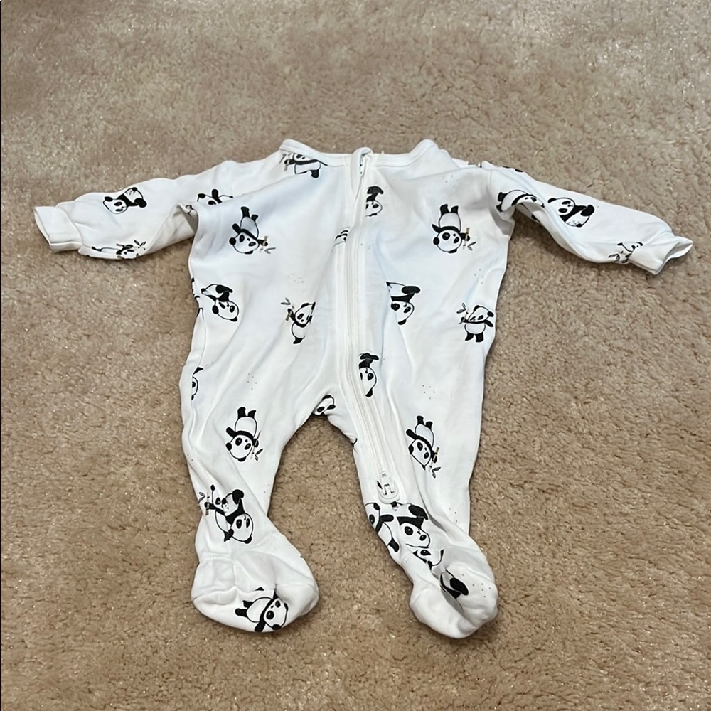 Panda Print Kids One Piece